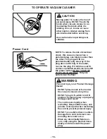 Предварительный просмотр 16 страницы Panasonic MC-CL943 Operating Instructions Manual