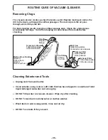 Предварительный просмотр 26 страницы Panasonic MC-CL943 Operating Instructions Manual