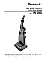 Panasonic MC-E3002 Operating Instructions Manual предпросмотр