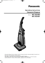 Предварительный просмотр 1 страницы Panasonic MC-E3003 Operating Instructions Manual