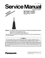 Panasonic MC-E3011-AP47 Service Manual предпросмотр