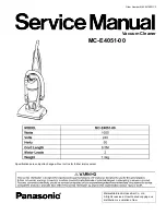 Panasonic MC-E4051-00 Service Manual предпросмотр