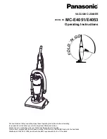 Preview for 1 page of Panasonic MC-E4051 Operating Instructions Manual