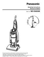 Preview for 1 page of Panasonic MC-E4063K Operating Instructions Manual