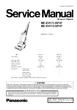 Panasonic MC-E4111-KP47 Service Manual предпросмотр