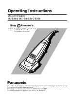 Panasonic MC-E464 Operating Instructions Manual предпросмотр