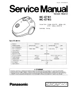 Panasonic mc-e7101 Service Manual предпросмотр