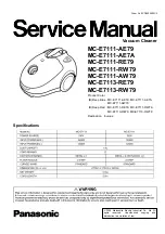 Предварительный просмотр 1 страницы Panasonic MC-E7111-AE79 Service Manual