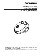 Panasonic MC-E7113K Operating Instructions Manual предпросмотр