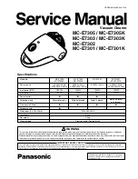 Предварительный просмотр 1 страницы Panasonic MC-E7301 Service Manual