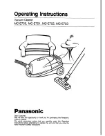 Panasonic MC-E750 Operating Instructions Manual предпросмотр