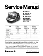 Предварительный просмотр 1 страницы Panasonic MC-E8021 Service Manual