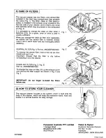 Preview for 8 page of Panasonic MC-E851 Operating Instructions Manual