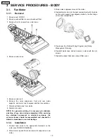 Предварительный просмотр 10 страницы Panasonic MC-GG523-00 Service Manual