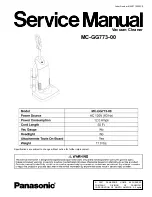 Panasonic MC-GG773-00 Service Manual preview