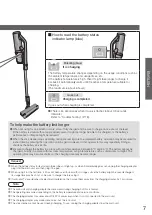 Предварительный просмотр 7 страницы Panasonic MC-SB85K Operating Instructions Manual