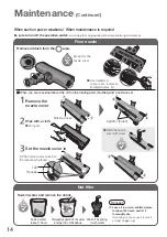 Предварительный просмотр 14 страницы Panasonic MC-SB85K Operating Instructions Manual