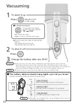 Предварительный просмотр 10 страницы Panasonic MC-SBV01 Operating Instructions Manual