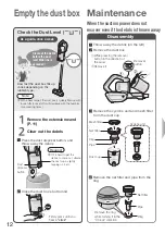 Предварительный просмотр 12 страницы Panasonic MC-SBV01 Operating Instructions Manual