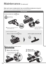 Preview for 14 page of Panasonic MC-SBV01W543 Operating Instructions Manual