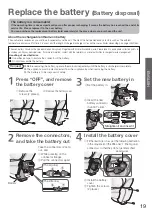 Preview for 19 page of Panasonic MC-SBV01W543 Operating Instructions Manual