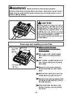 Предварительный просмотр 26 страницы Panasonic MC-UG223 Operating Instructions Manual