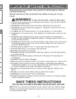 Preview for 7 page of Panasonic MC-UG413 Operating Instructions Manual