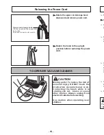 Preview for 16 page of Panasonic MC-UG413 Operating Instructions Manual