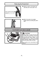 Предварительный просмотр 16 страницы Panasonic MC-UG415 Operating Instructions Manual