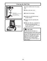 Предварительный просмотр 34 страницы Panasonic MC-UG415 Operating Instructions Manual