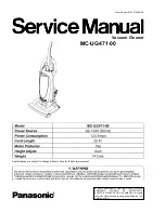 Предварительный просмотр 1 страницы Panasonic MC-UG471-00 Service Manual