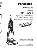 Panasonic MC-UG502 Operating Instructions Manual предпросмотр