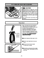 Предварительный просмотр 20 страницы Panasonic MC-UG725 Operating Instructions Manual