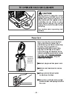 Предварительный просмотр 22 страницы Panasonic MC-UG729 Operating Instructions Manual