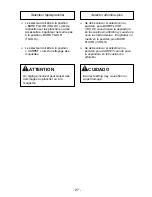 Предварительный просмотр 27 страницы Panasonic MC-UG729 Operating Instructions Manual