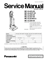 Panasonic MC-UL423-00 Service Manual предпросмотр