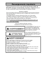 Предварительный просмотр 7 страницы Panasonic MC-UL423 Operating Instructions Manual