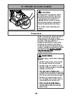 Предварительный просмотр 20 страницы Panasonic MC-UL427 Operating Instructions Manual