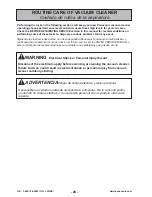 Preview for 26 page of Panasonic MC-UL429 Operating Instructions Manual