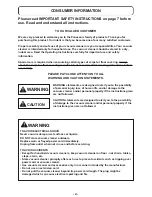 Preview for 4 page of Panasonic MC-UL555 Operating Instructions Manual