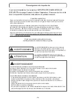 Preview for 5 page of Panasonic MC-UL555 Operating Instructions Manual