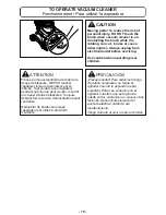 Preview for 15 page of Panasonic MC-UL555 Operating Instructions Manual