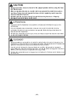 Preview for 23 page of Panasonic MC-UL555 Operating Instructions Manual