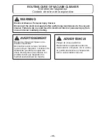 Preview for 28 page of Panasonic MC-UL555 Operating Instructions Manual