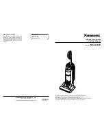 Panasonic MC-UL672 Operating Instructions Manual preview