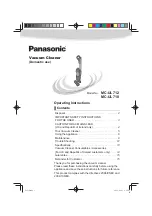 Предварительный просмотр 1 страницы Panasonic MC-UL710 Operating Instructions Manual