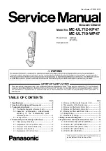 Panasonic MC-UL712-KP47 Service Manual предпросмотр