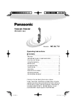 Preview for 1 page of Panasonic MC-UL712 Operating Instructions Manual