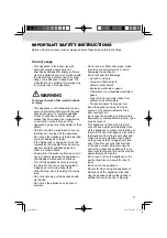 Preview for 3 page of Panasonic MC-UL712 Operating Instructions Manual