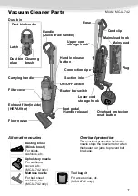 Предварительный просмотр 7 страницы Panasonic MC-UL742 Operating Instructions Manual